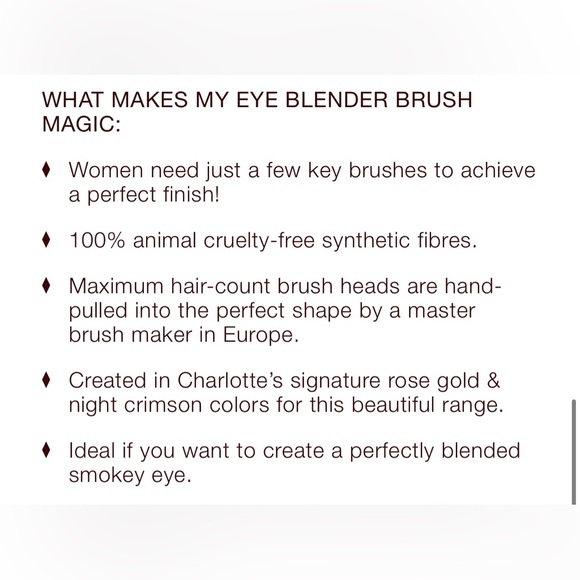 ✨ Charlotte Tilbury EYE BLENDER BRUSH - Picture 3 of 3